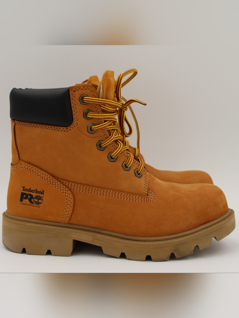 Timberland PRO Sawhorse 6” Composite Toe Work Boots Wheat 5.5M